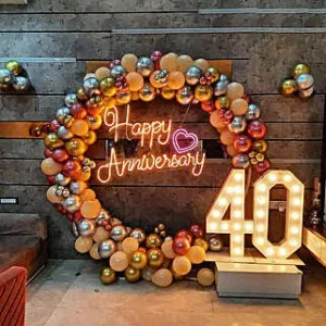 Anniversary theme decoration