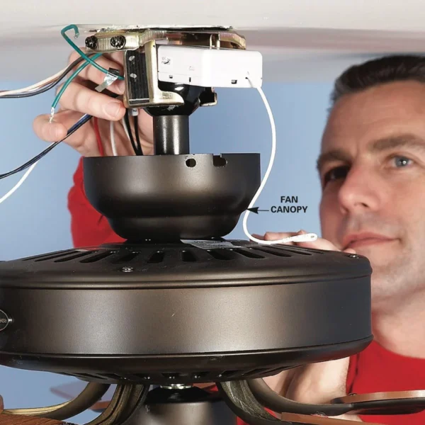 Ceiling fan regulator and condenser replacement