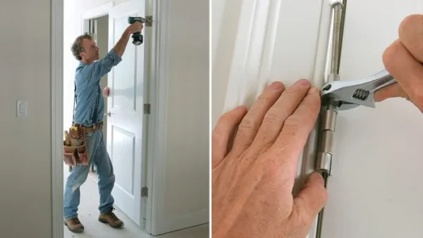 Door hinge installation(up to 4 hinges)