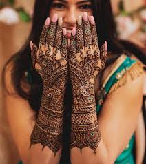 Semi bridal mehndi(upper wrist)