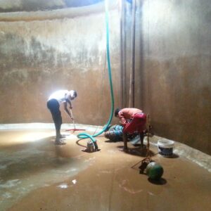 Underground tank cleaning