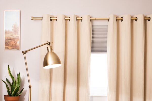 curtain rod installation(two bracket)